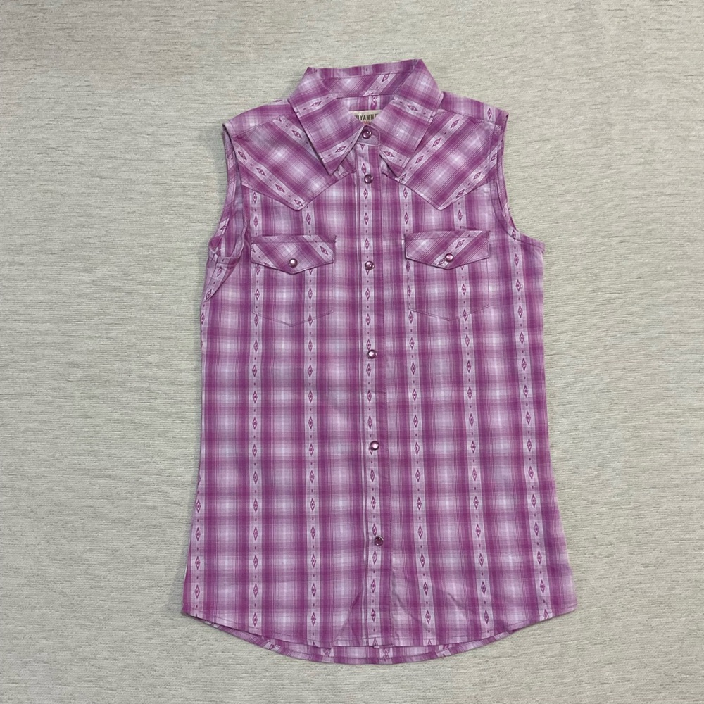 Shyanne Pink Plaid Button-Up Shirt girls